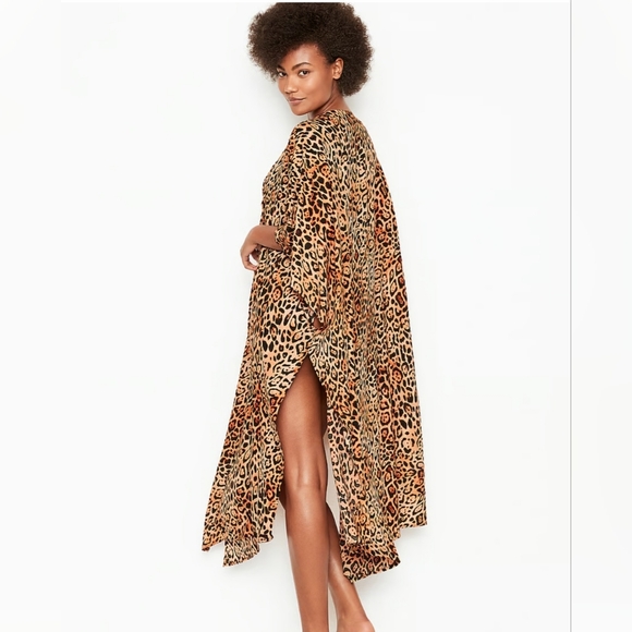 Victoria's Secret SWIM Bikini Cover Up Kimono Style Animal Print - Picture 2 of 10